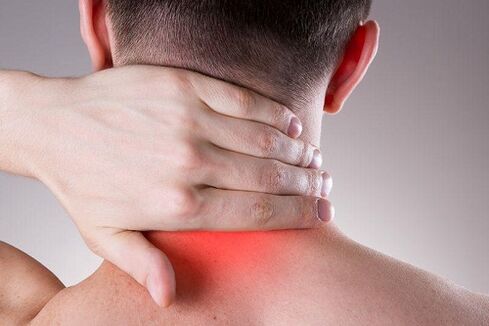 Osteochondrosis pain in the neck